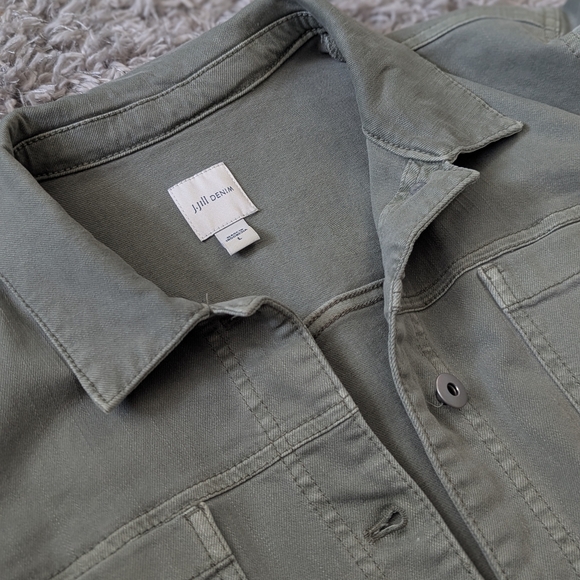 J. Jill Olive Green Utility Jacket - Picture 2 of 6